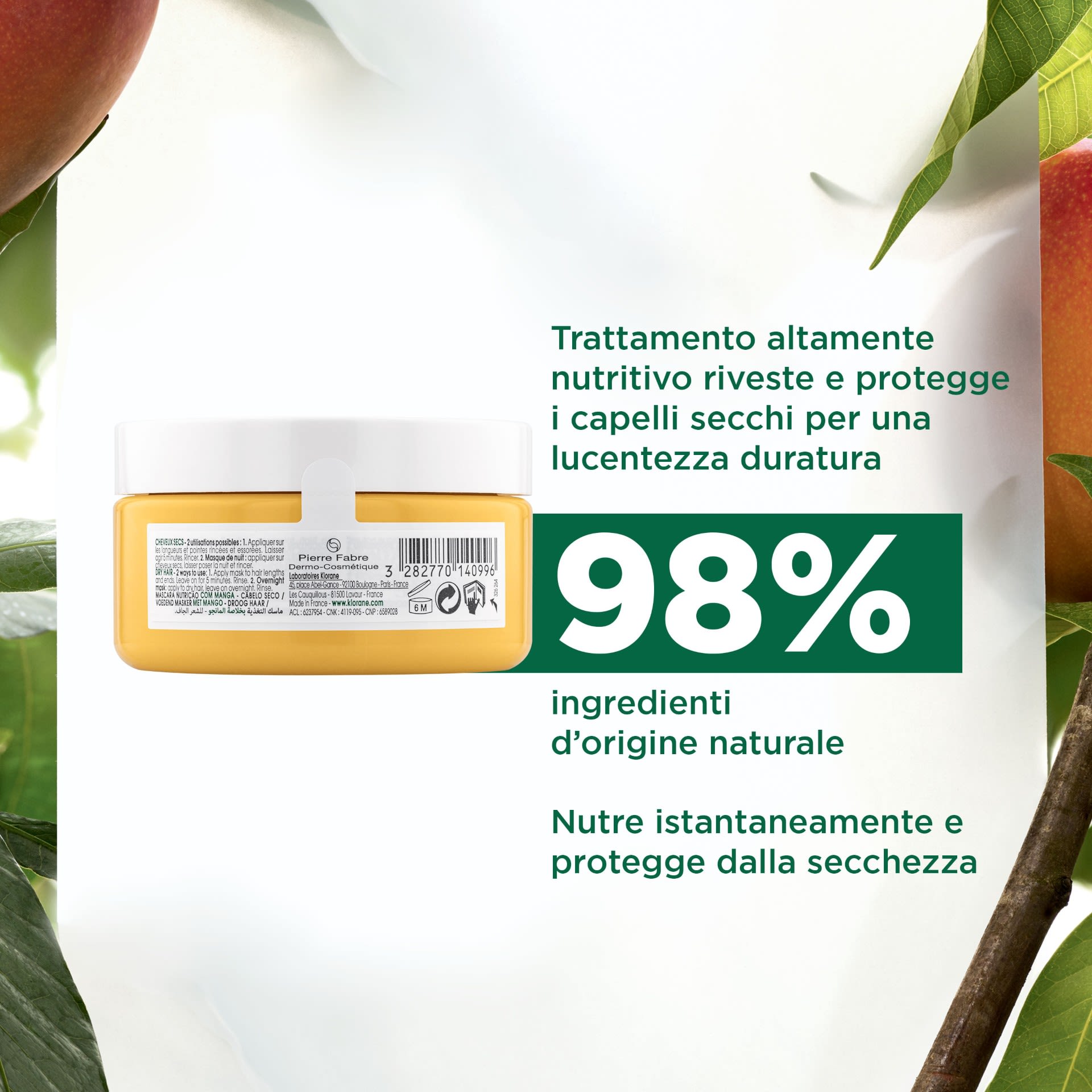 image - 981391129 - KLORANE MASCHERA NUTRITIVA AL MANGO 150 ML - 4706489_7.jpg