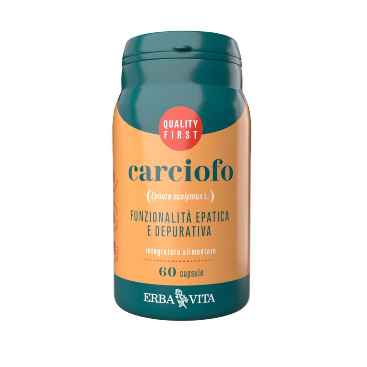 Erba Vita Carciofo Integratore Fegato 60 Capsule