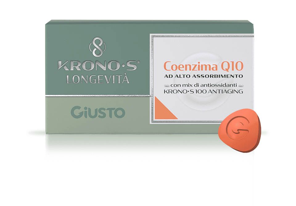 Giusto Kronos Longevità Coenzima Q10 Integratore Alto Assorbimento 20 Compresse