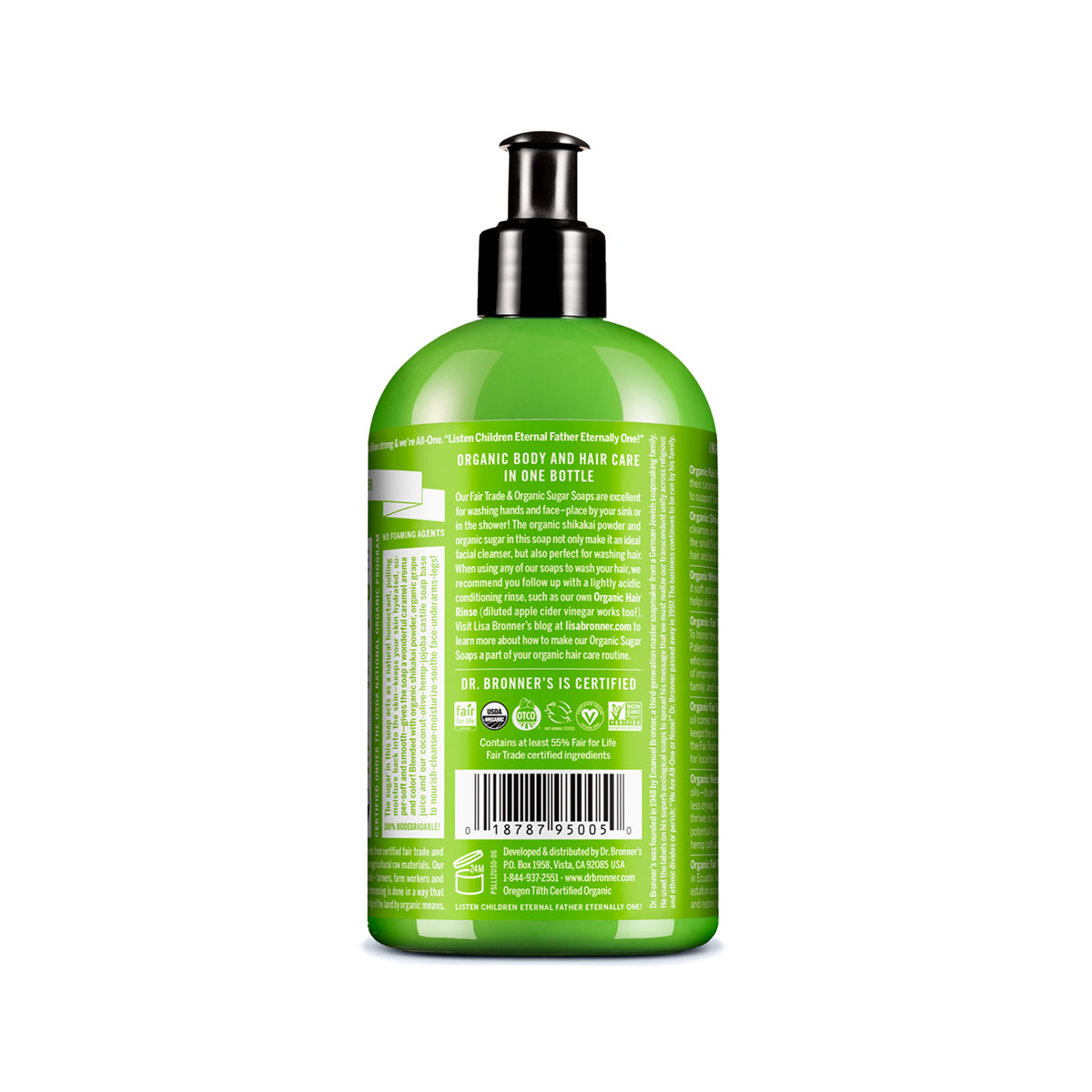 image - 927147405 - DR BRONNER'S ORGANIC SUGAR SOAP LEMONGRASS-LIME 355 ML - 4760056_4.jpg