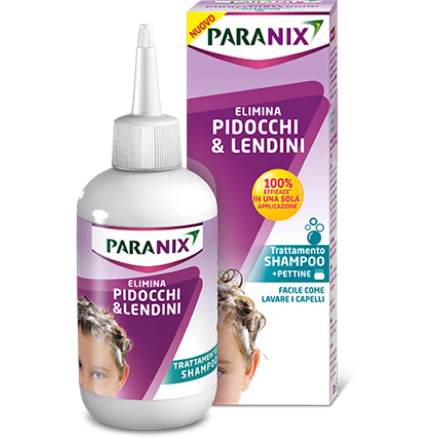 Paranix Shampoo Elimina Pidocchi E Lendini Trattamento + Pettine 200ml