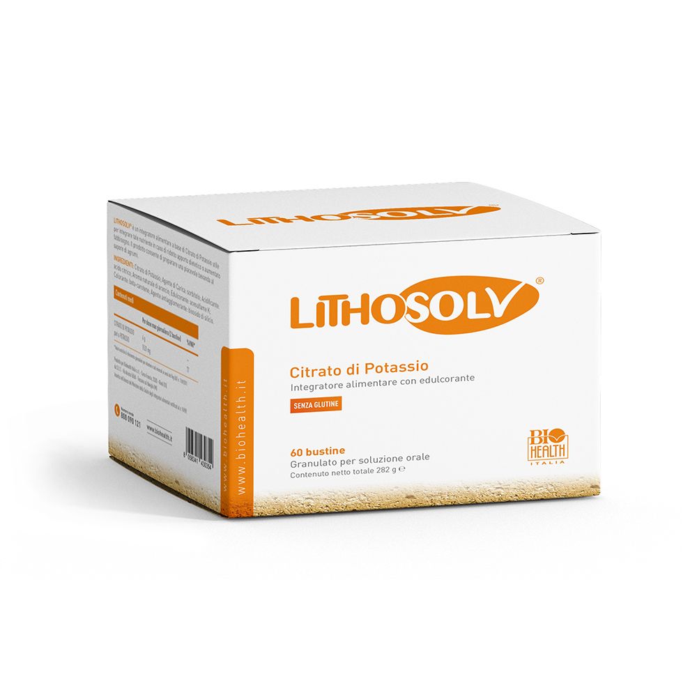 Lithosolv Integratore Con Citrato Di Potassio 60 Bustine