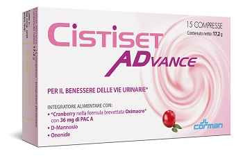 Cistiset Advance Integratore Vie Urinarie 15 Compresse