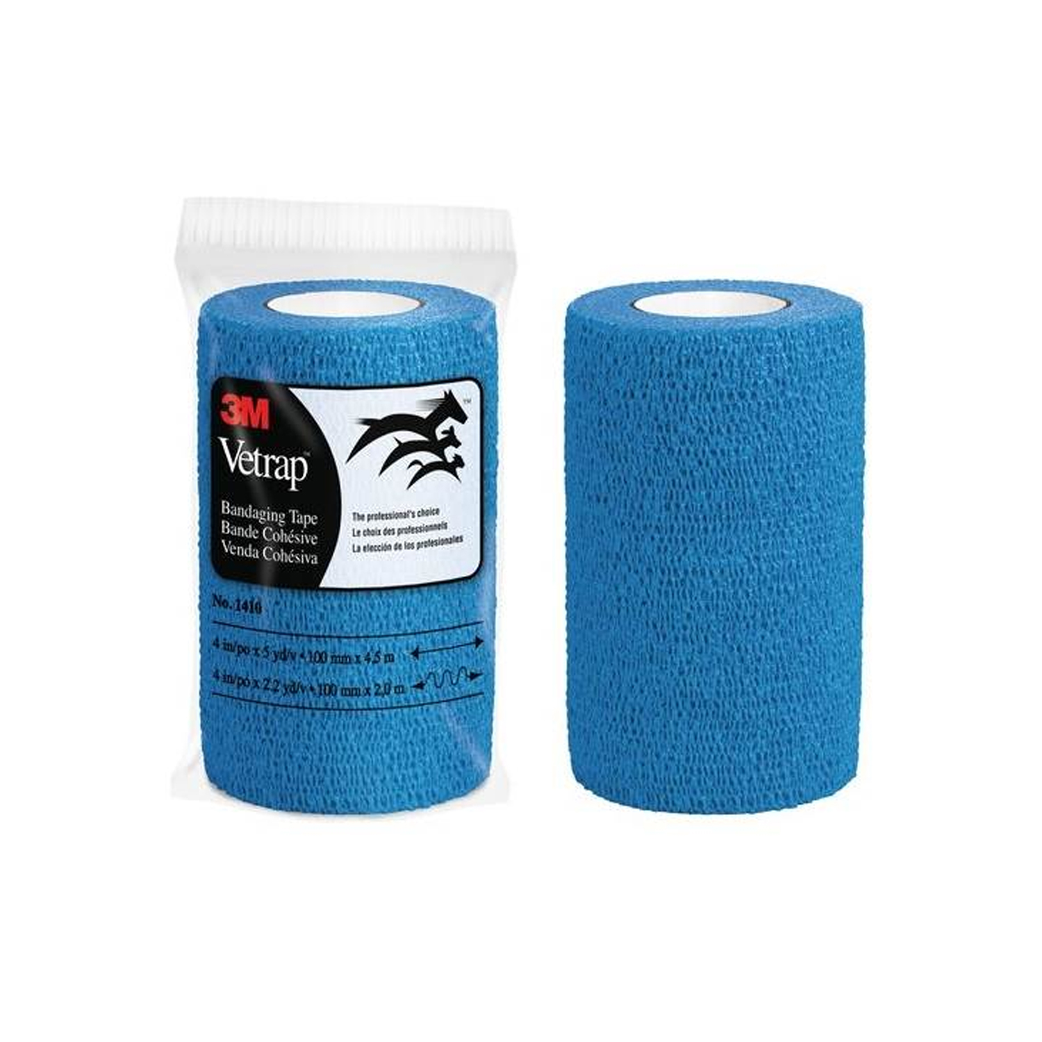 image - 911007514 - Fascia elastica blu da 10 cm per protezione ferite, mantenimento fasciature e contenzioni post-operatorie negli animali. - 0006953_2.jpg