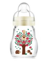 image - 925824359 - Biberon in vetro da 170 ml con tettarella misura 1, ideale per l'alimentazione dei neonati, resistente alle alte temperature e facile da pulire. - 7872339_1.jpg