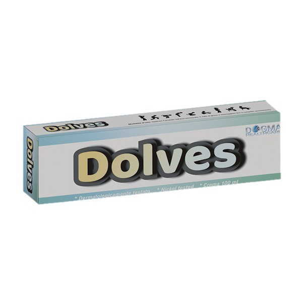image - 981432608 - Dolves Crema 100ml &egrave; una crema lenitiva e idratante per uso esterno, indicata per contusioni, tendiniti e slogature; applicare due volte al giorno massaggiando fino a completo assorbimento. - 4793337_2.jpg