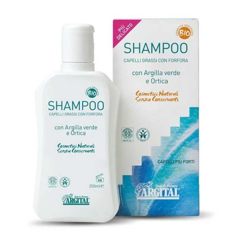 Argital Shampoo Capelli Grassi Forfora Argilla Verde Ortica 250ml