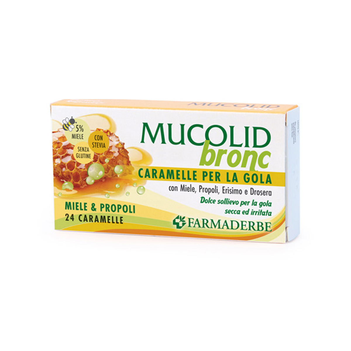 Mucolid Bronc Gola Miele E Propoli 24 Caramelle