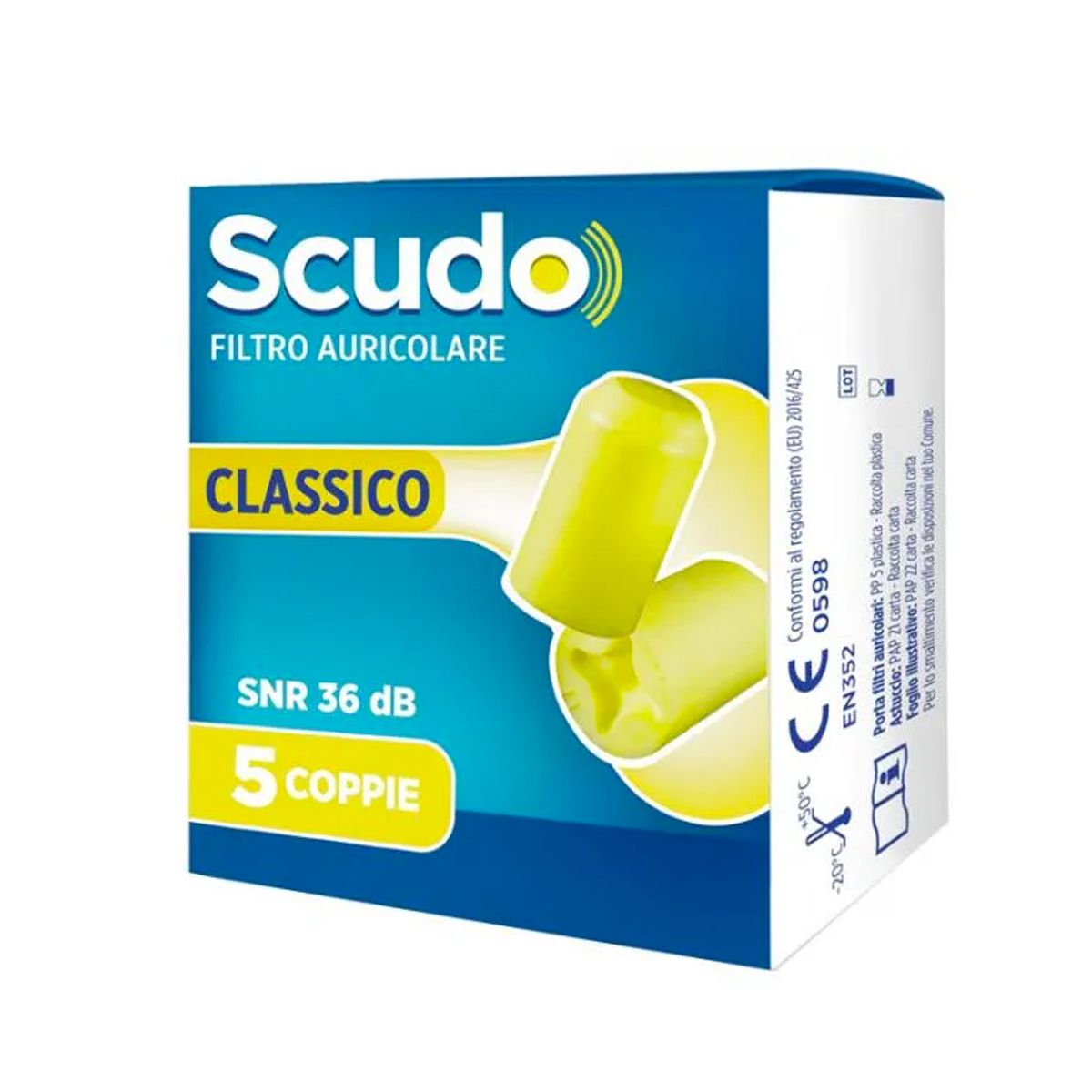 Scudo Filtro Auricolare Classico 5 Coppie 10 Pezzi