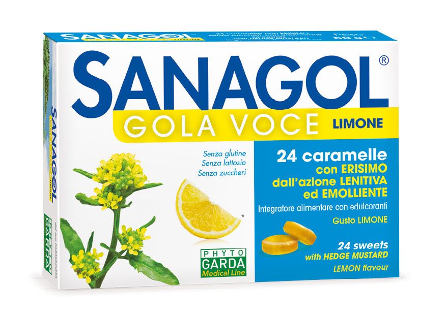 Sanagol Gola Voce Limone 24 Caramelle