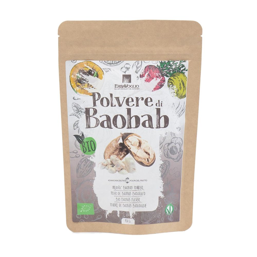 image - 926046614 - Polvere di baobab biologica da 150g, ideale per preparare bevande dissetanti e nutrienti, grazie al suo sapore unico e al contenuto di fibre e vitamina C. - 4867902_2.jpg