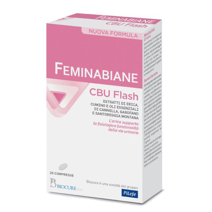 Feminabiane Cbu Flash Integratore Vie Urinarie 20 Compresse