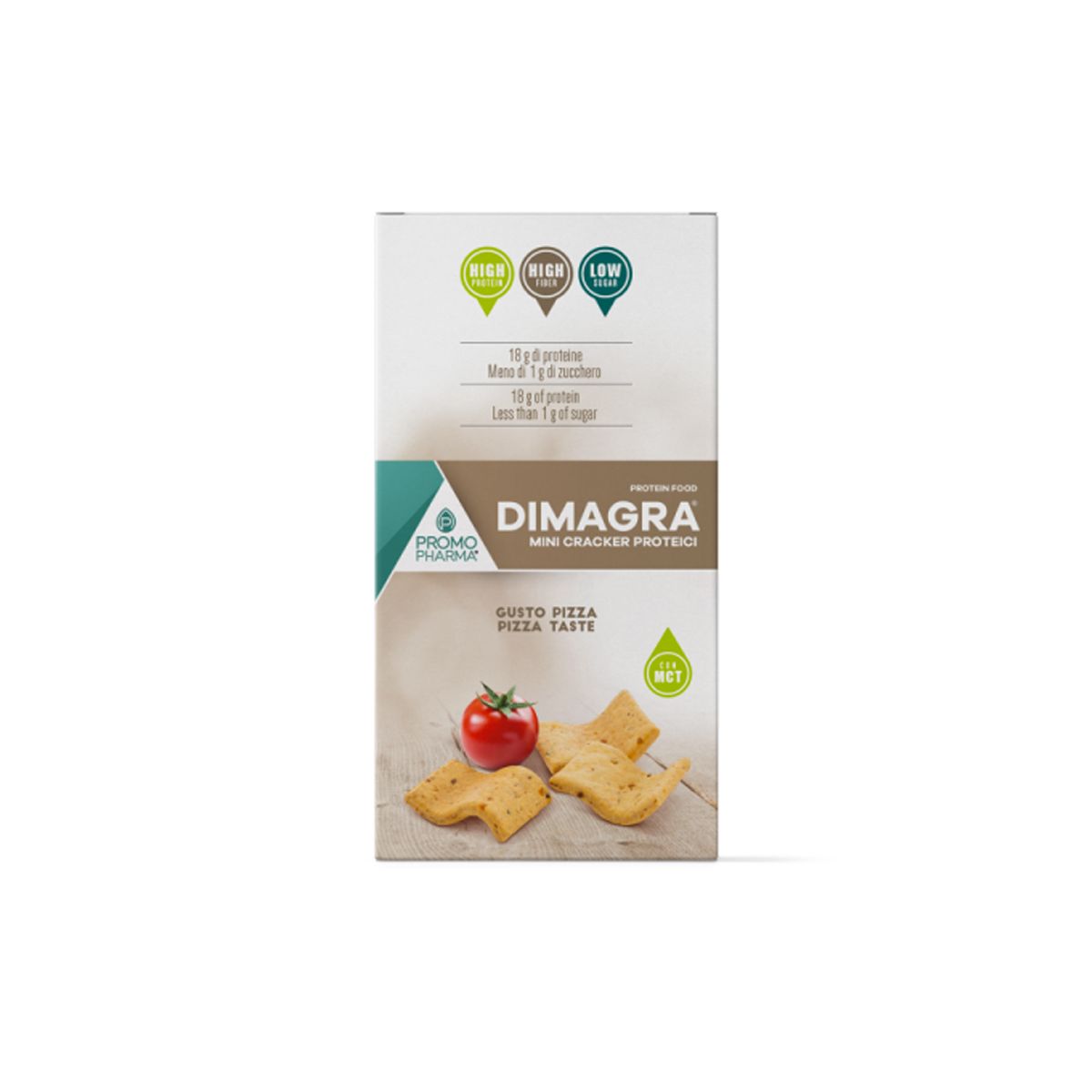 Dimagra Mini Cracker Proteici Gusto Pizza 4 X 50g