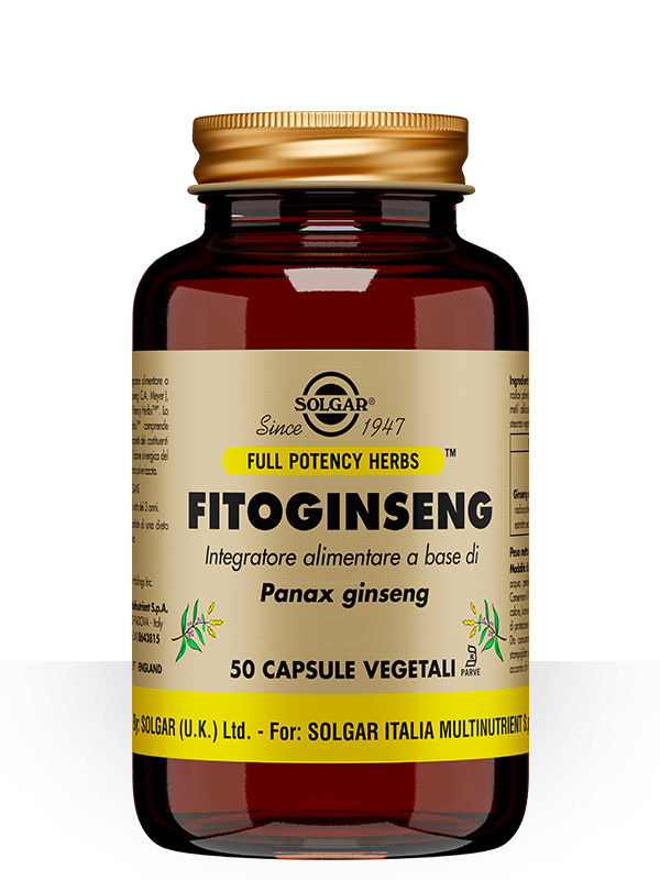 Solgar Fitoginseng Integratore Di Panax Ginseng 50 Vegicapsule