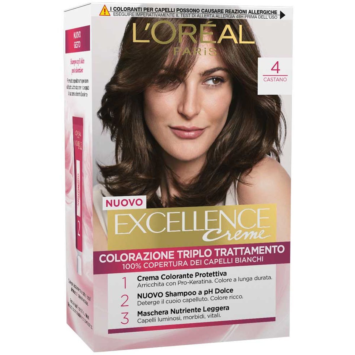 L'oreal Excellence Crème Colorazione Permanente 4 Castano