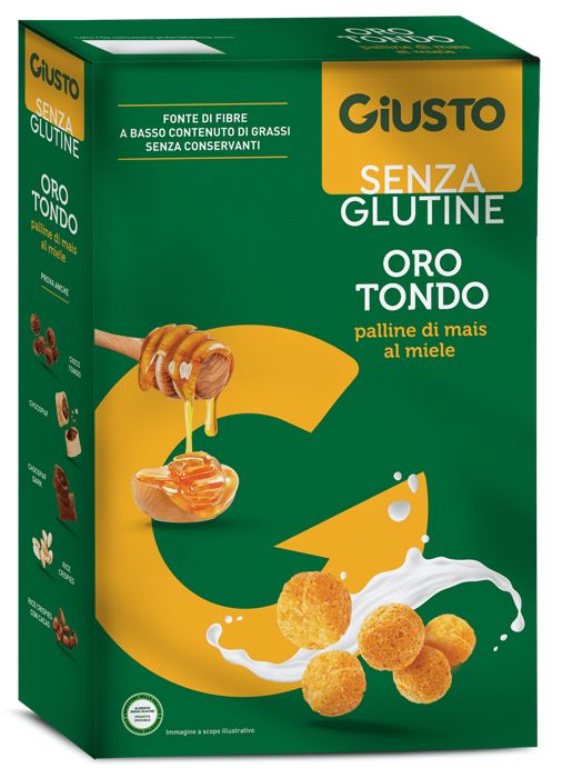 Giusto Oro Tondo Palline Di Mais Al Miele Senza Glutine 250g