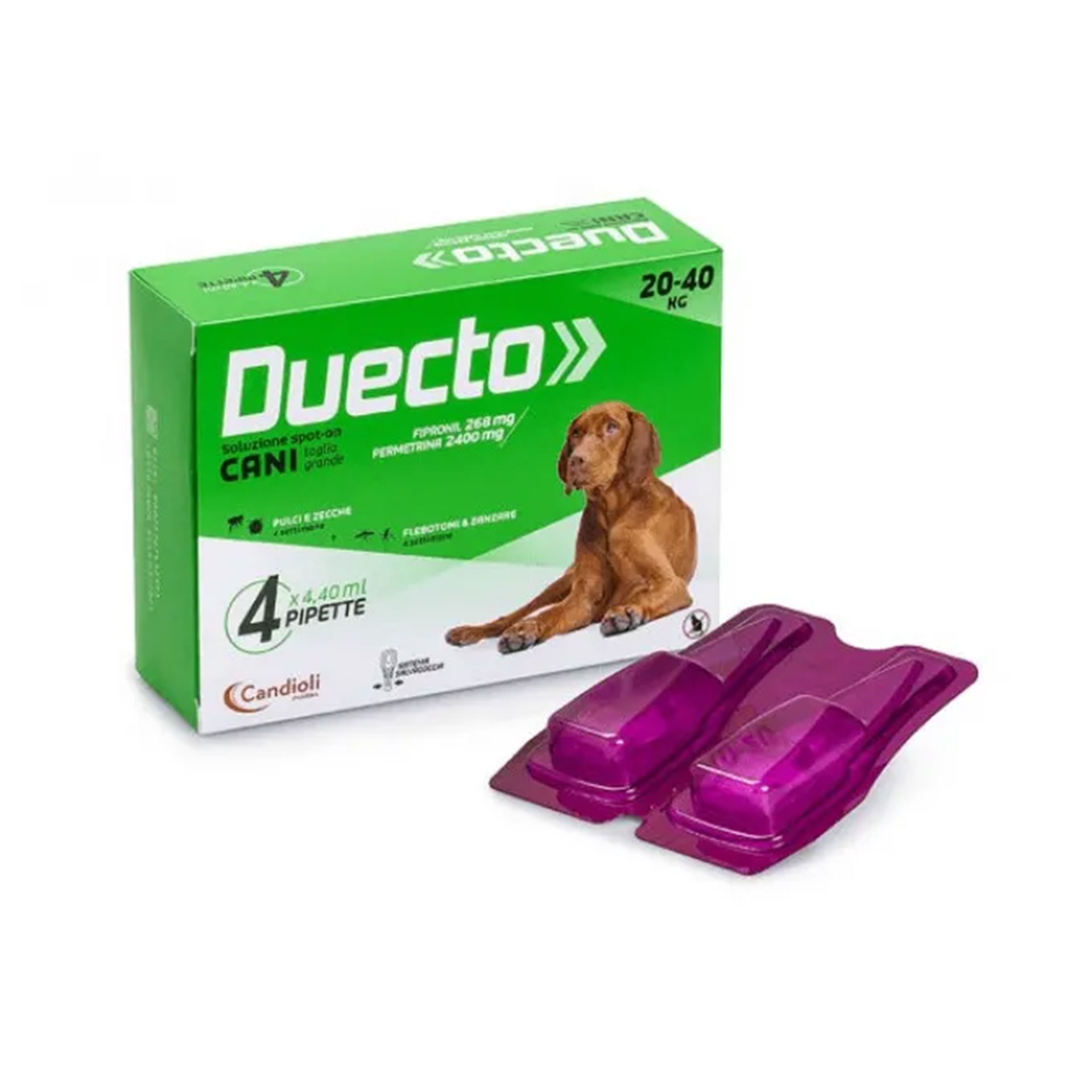 Duecto Spot On Per Cani Da 20 A 40kg 4 Pipette