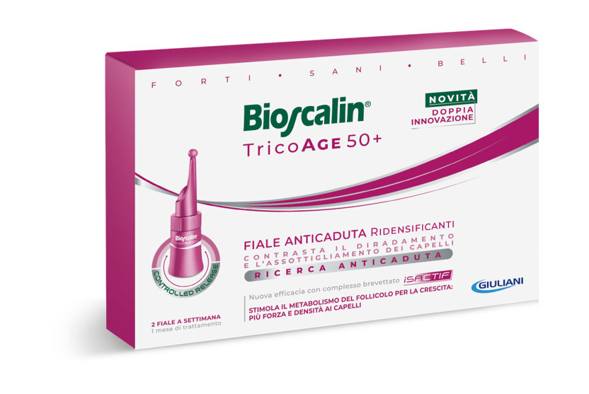 Bioscalin Tricoage 50+ Fiale Anti-Caduta Ridensificanti 10 Fiale