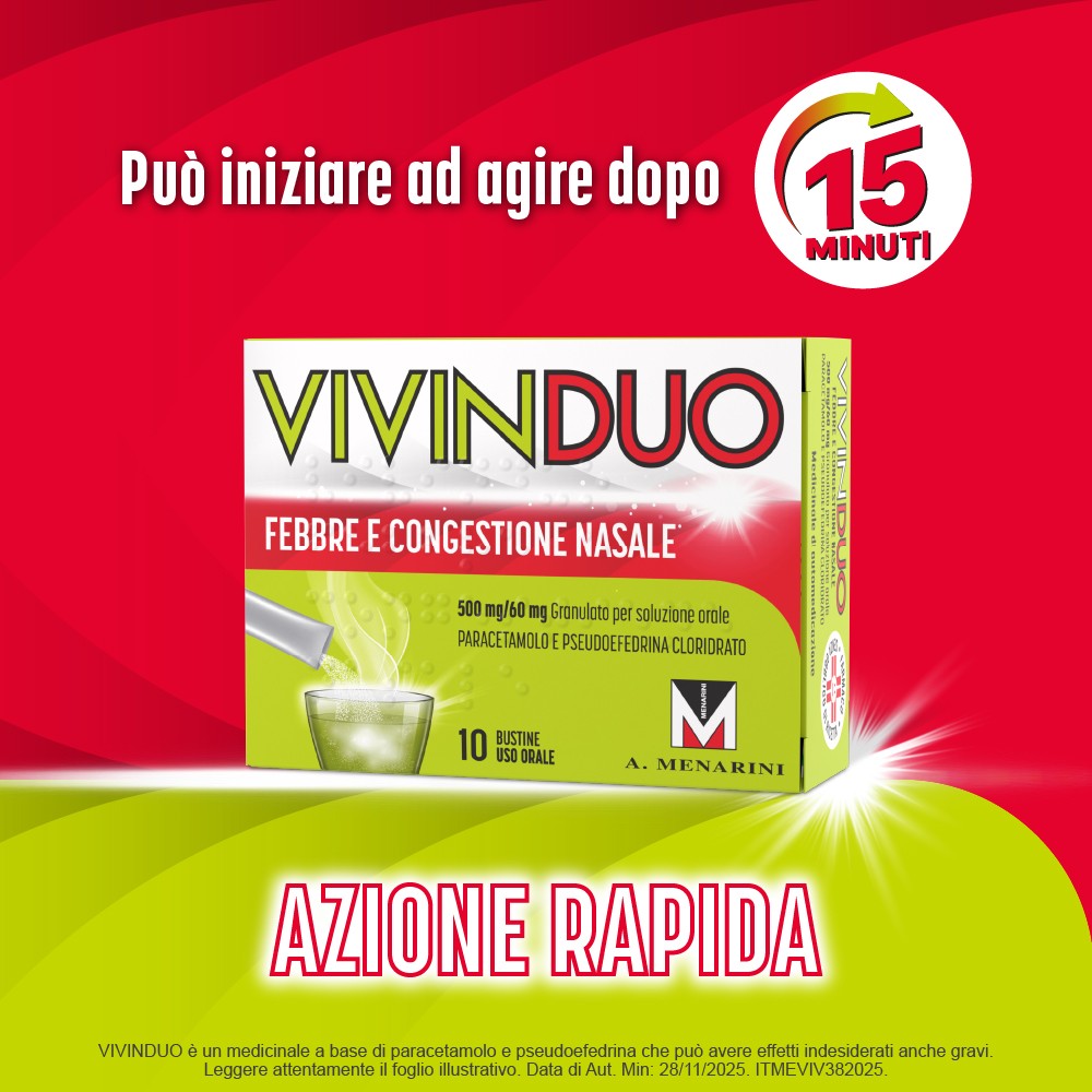 image - 044921029 - VIVINDUO FEBBRE E CONGESTIONE NASALE*orale 10 bustine 500 mg + 60 mg - 7891287_5.jpg