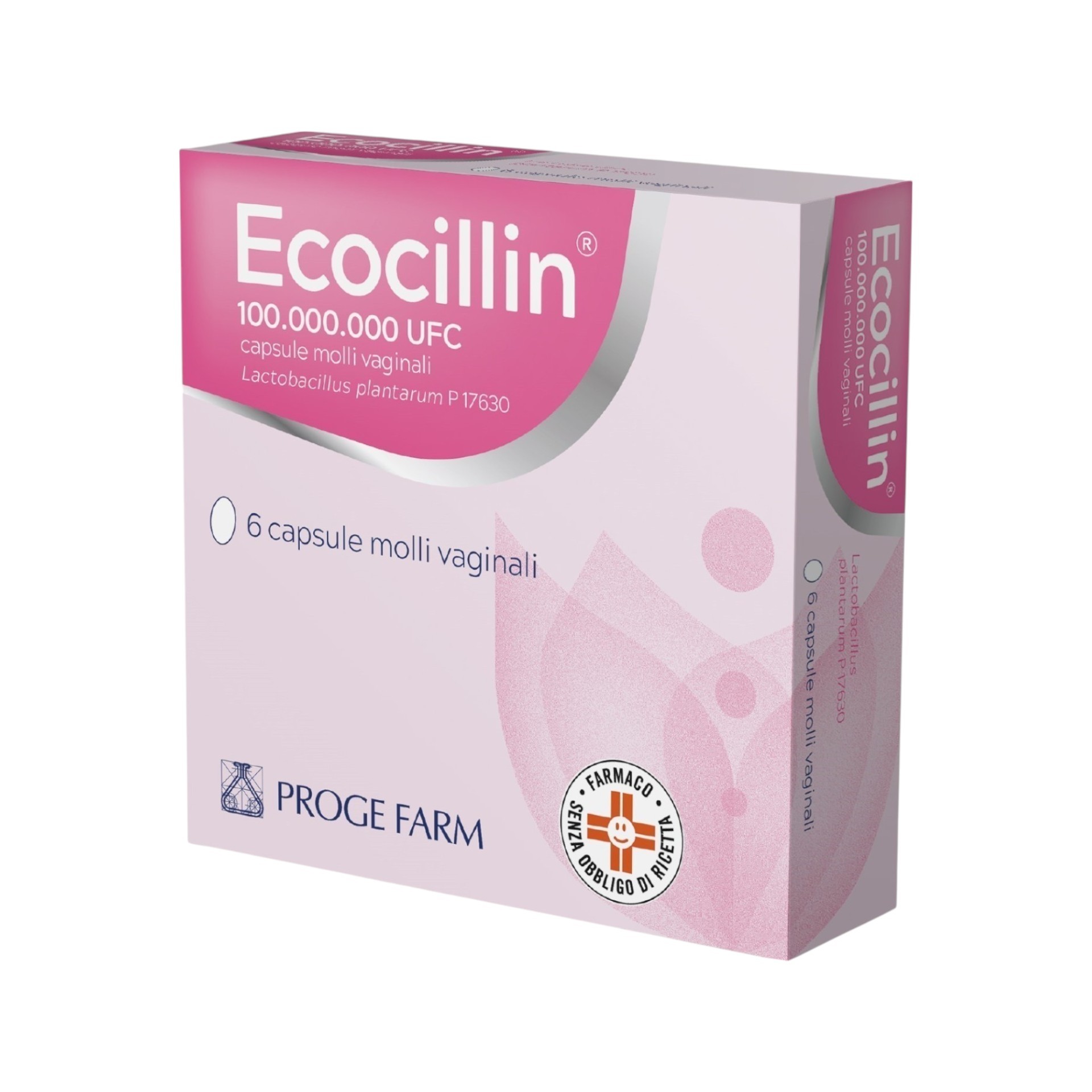 Ecocillin 100.000.000 Ufc Capsule Molli Vaginali Probiotico Intimo 6 Capsule
