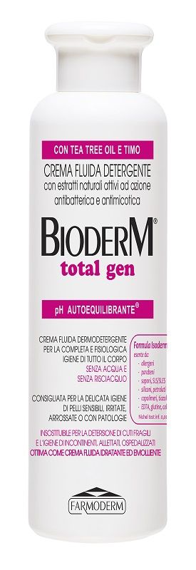 Bioderm Total Gen Crema Fluida Detergente Dermoprotettiva 250ml