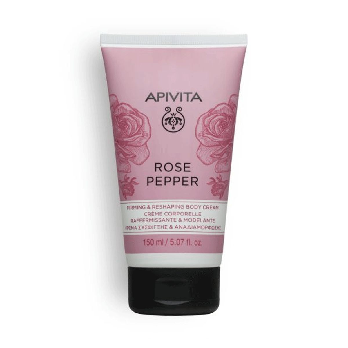 Apivita Crema Corpo Rassodante E Rimodellante Pepe Rosa 150ml