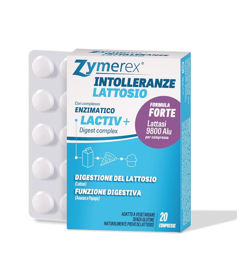 Zymerex Intolleranze Integratore Digestione Lattosio 20 Compresse