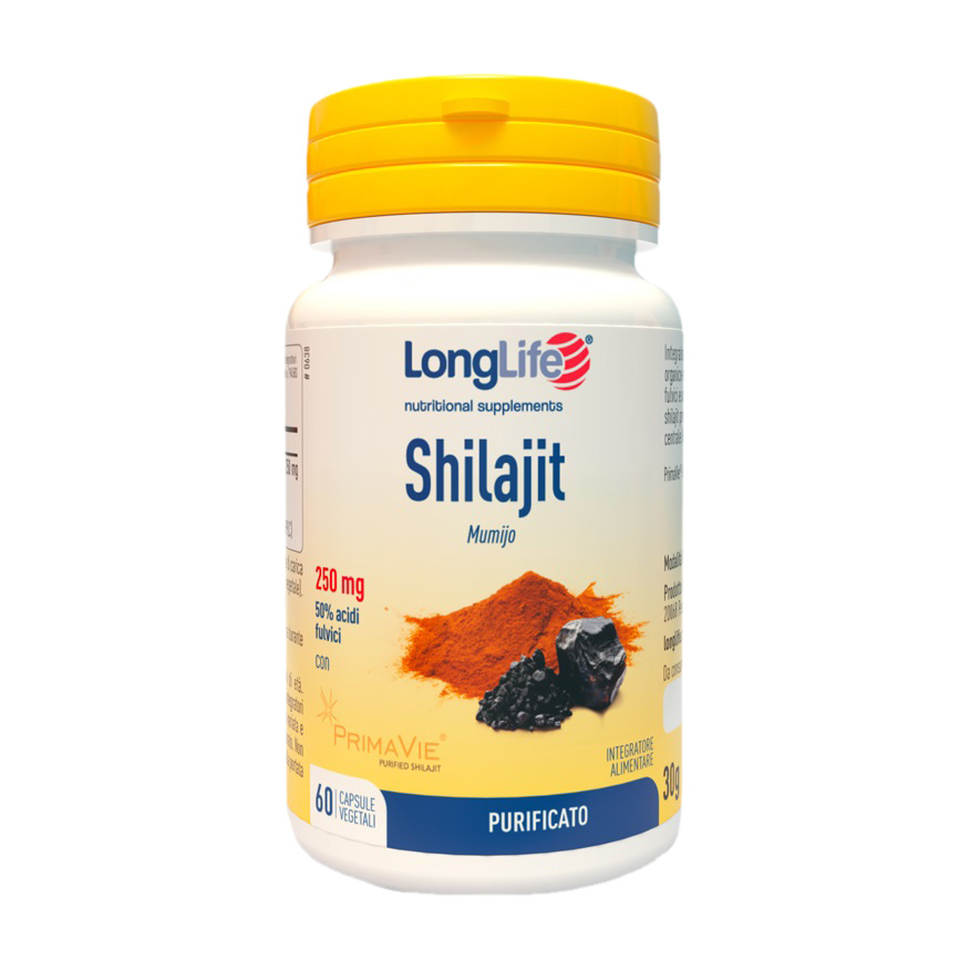Longlife Shilajit Integratore Di Shilajit 250mg 60 Capsule