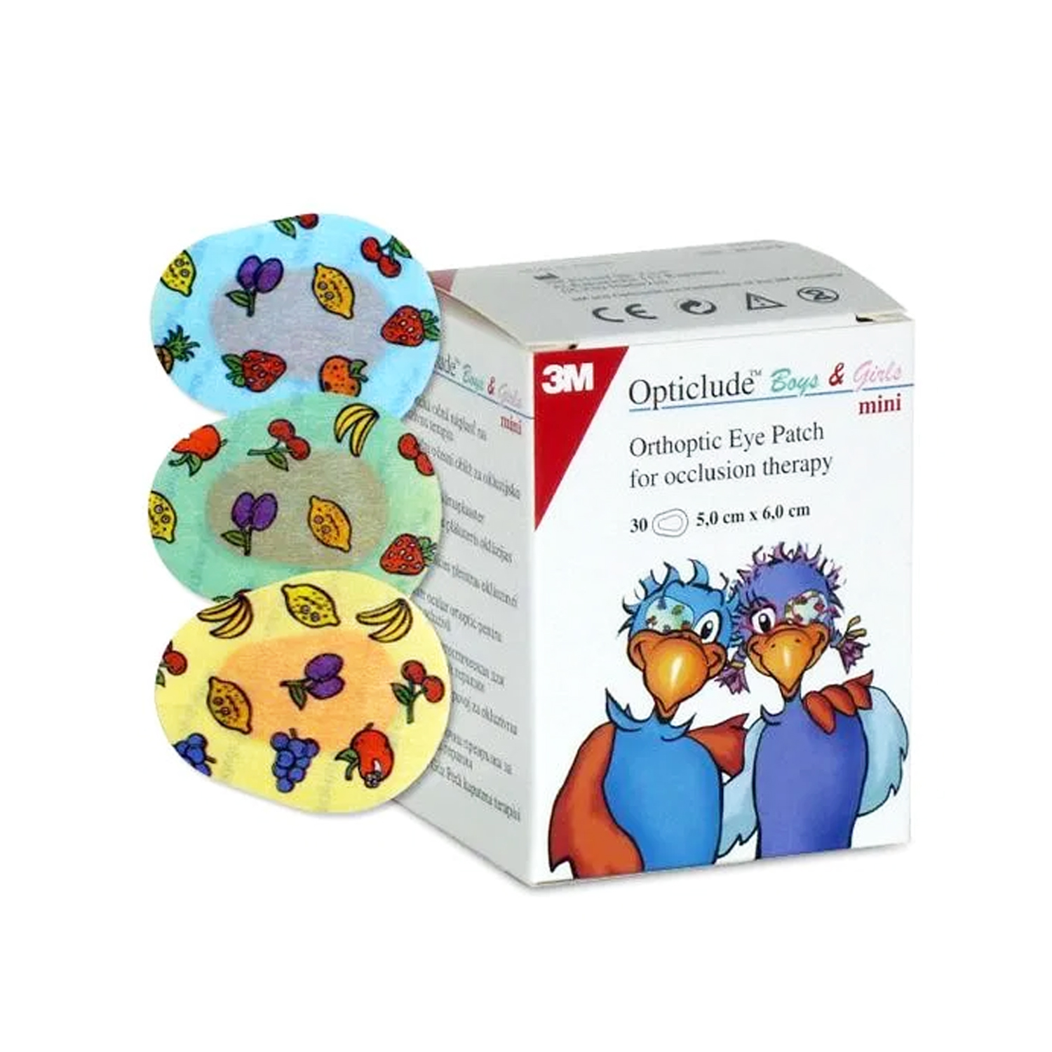image - 904247614 - Cerotto ortottico colorato in morbido materiale elastico, progettato per l'occlusione ortottica nei bambini, disponibile in formato mini 5x6 cm, confezione da 30 pezzi. - 0007005_2.jpg