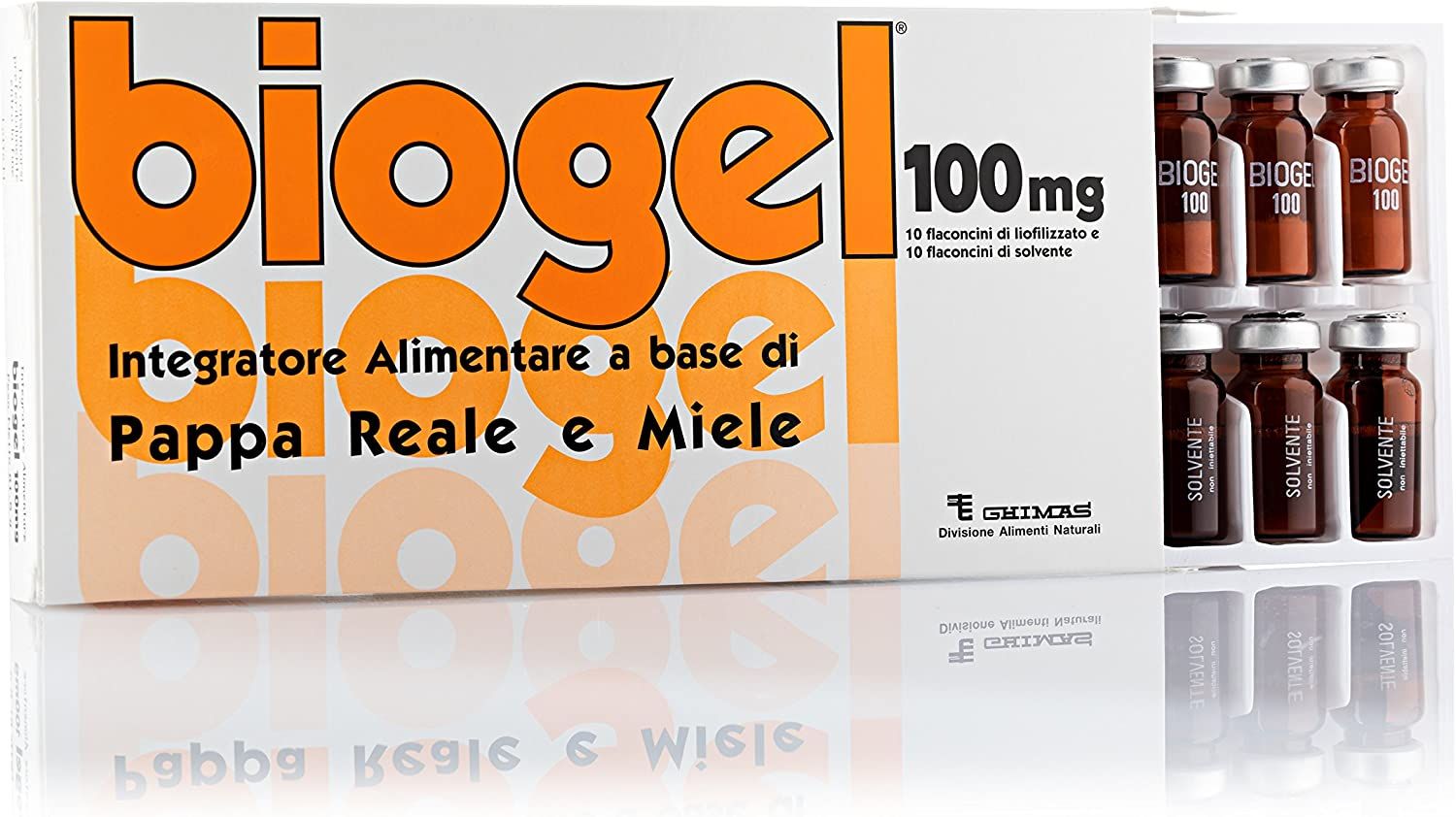 Biogel 100mg Integratore Bambini Pappa Reale E Miele 10+10 Flaconcini