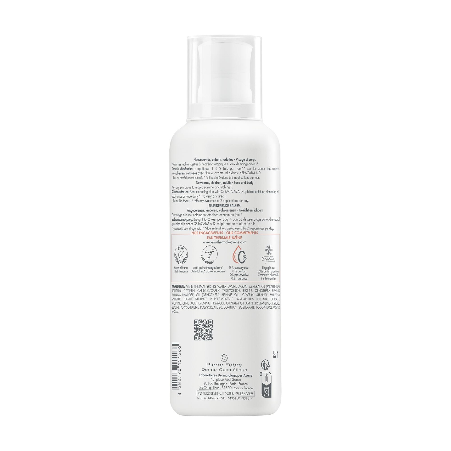 986899464 - EAU THERMALE AVENE XERACALM AD BALSAMO LIPORESTITUTIVO 400 ML NUOVA FORMULAZIONE - 4747735_4.jpg