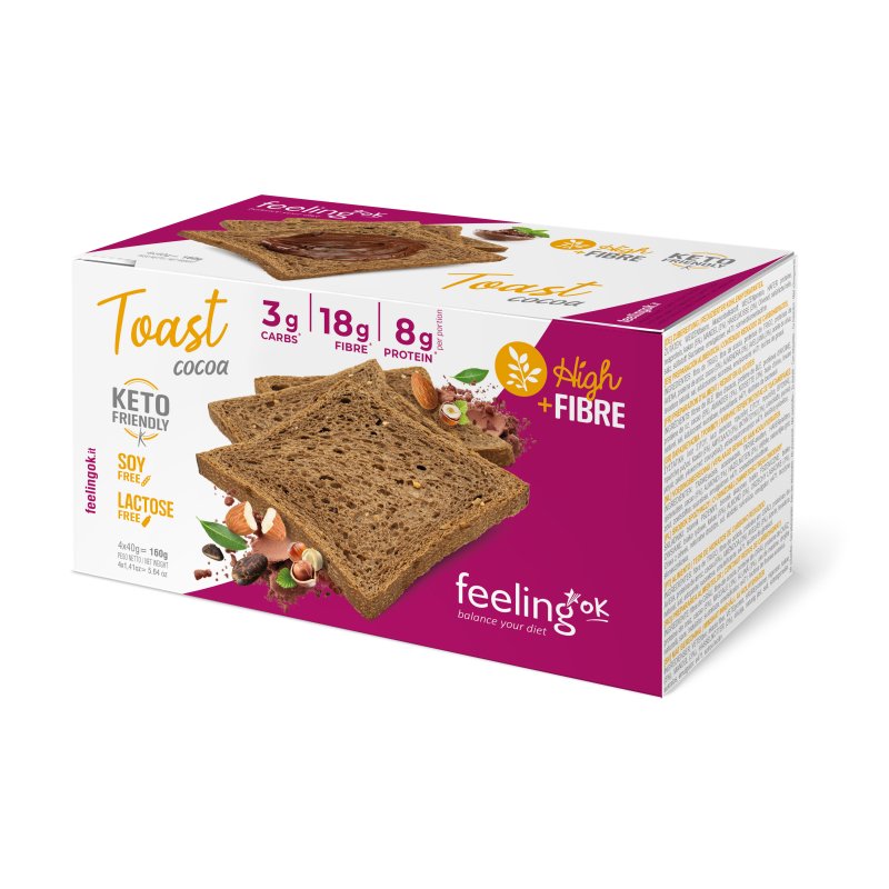 Feeling Ok Toast Fette Biscottate Gusto Gusto Cacao 2x80g