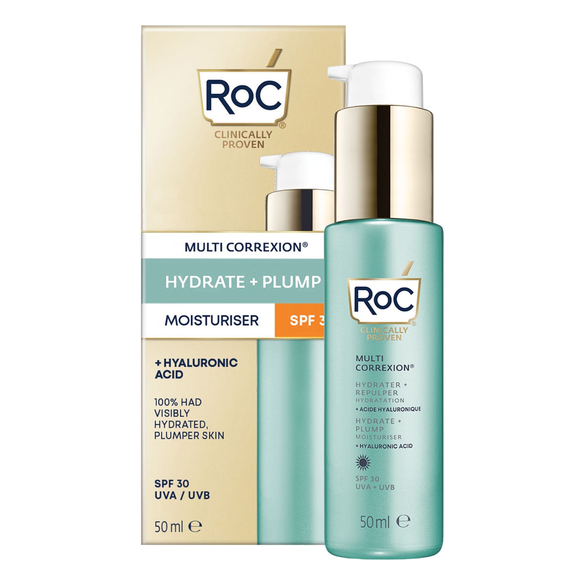 Roc Multi Correxion Hydrate E Plump Crema idratazione Viso SPF 30 50ml