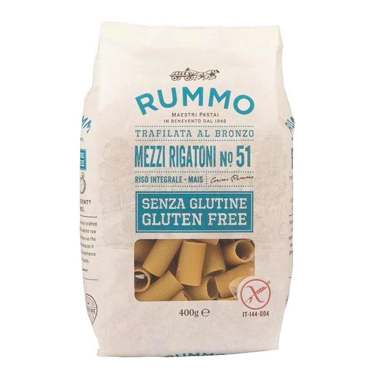 Rummo Mezzi Rigatoni N51 Pasta Senza Glutine 400g