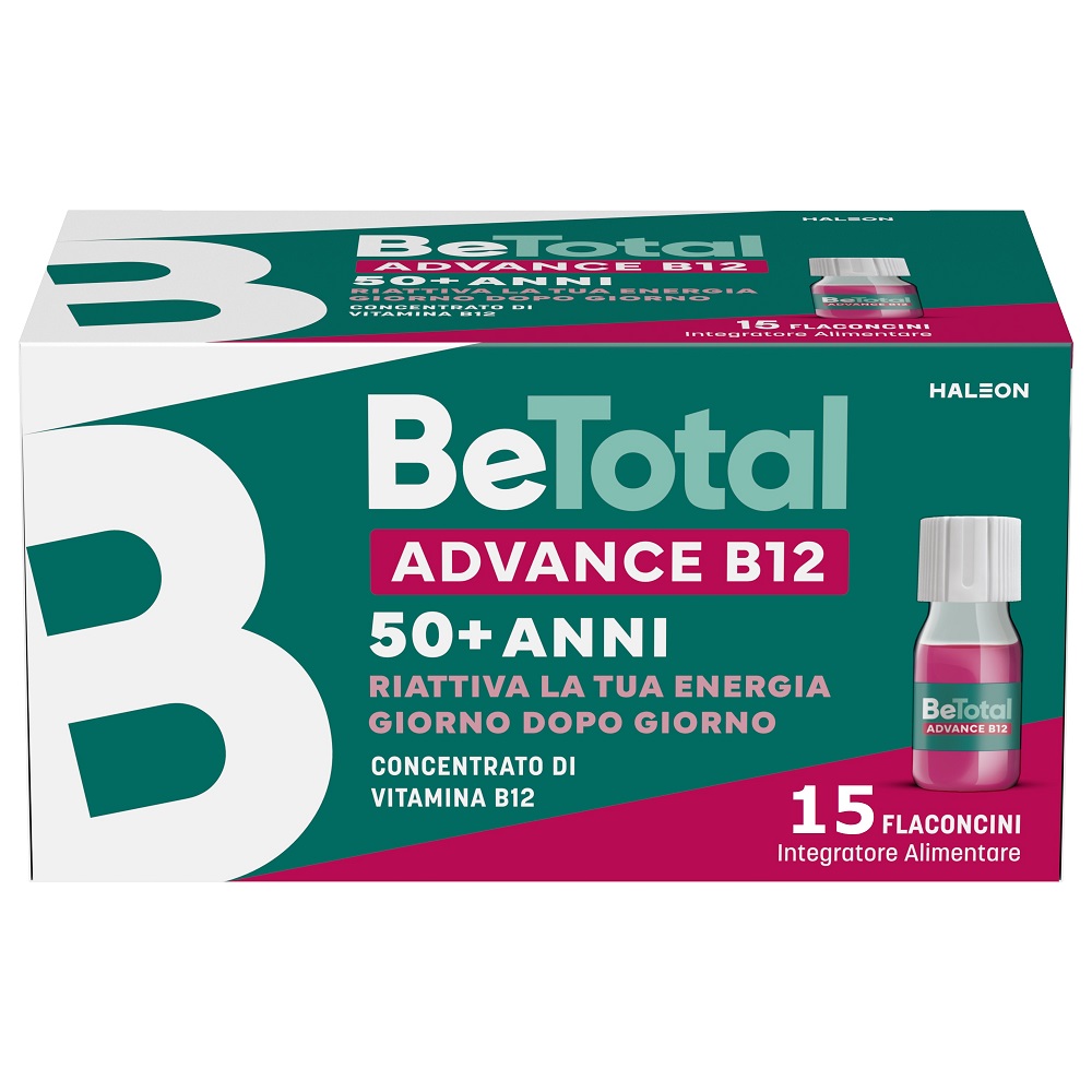 Be-total Advance B12 Integratore Vitamina B12 Vitamina B Zinco 15 Flaconcini