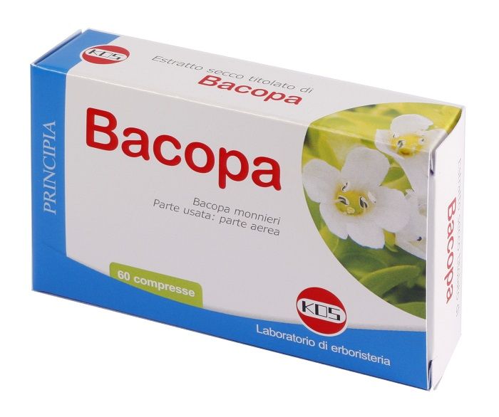 Bacopa Monnieri Estratto Secco Integratore Memoria 60 Compresse