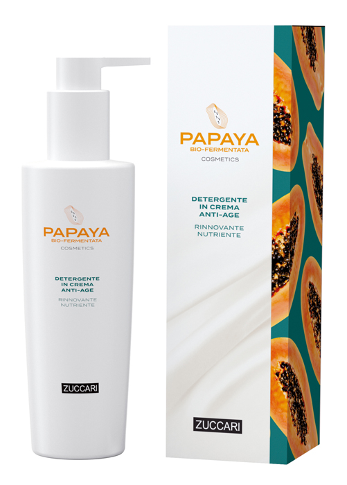 Zuccari Papaya Cosmetics Detergente Crema Anti-age Rinnovante Nutriente 200ml