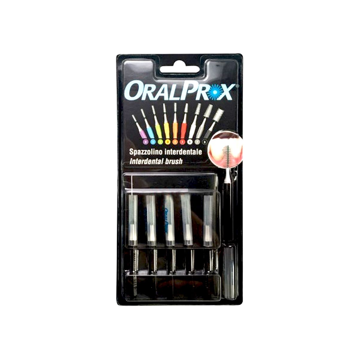 Oralprox Spazzolini Interdentali Misura 8 Nero 6 Pezzi