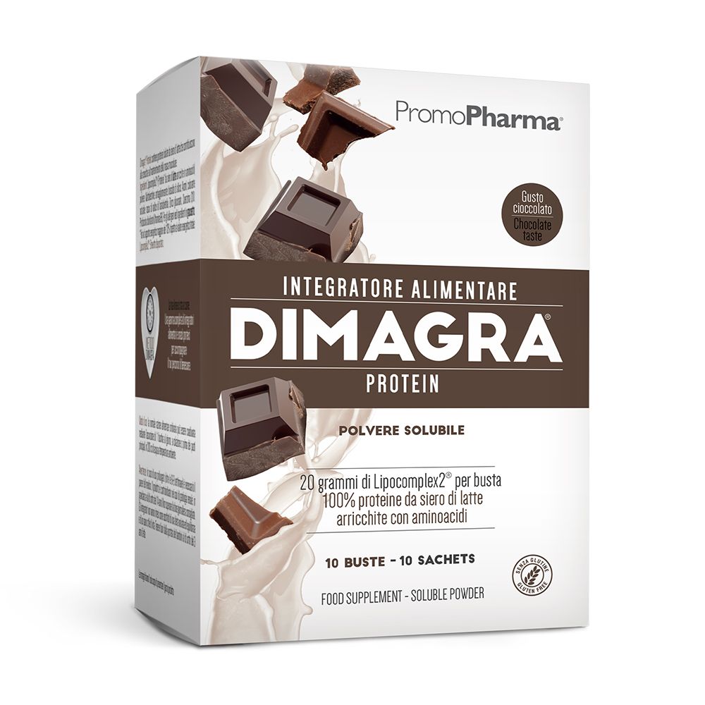 Dimagra Protein 10 Buste Gusto Cioccolato