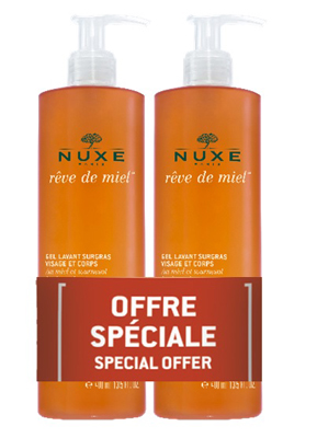 Nuxe Reve De Miel Duo Gel detersione Viso E Corpo 2x400ml