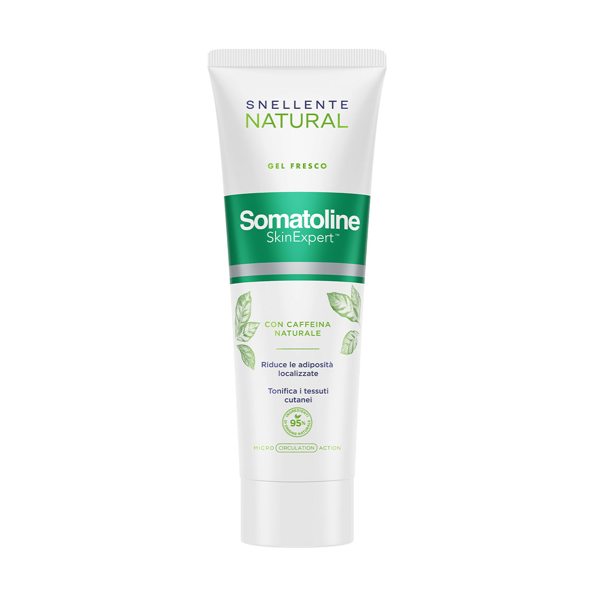 Somatoline Skinexpert Snellente Natural Gel Fresco Trattamento Corpo Snellente, Estratto Di Zenzero E Menta Piperita 250ml