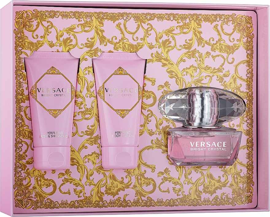 Versace Bright Crystal Set Profumo 50ml + Body Lotion 50ml + Doccia Gel 50ml