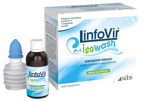 image - 944099148 - SOLUZIONE SALINA ISOTONICA LINFOVIR ISOWASH 8 FLACONI DA 60 ML - 4863238_1.jpg