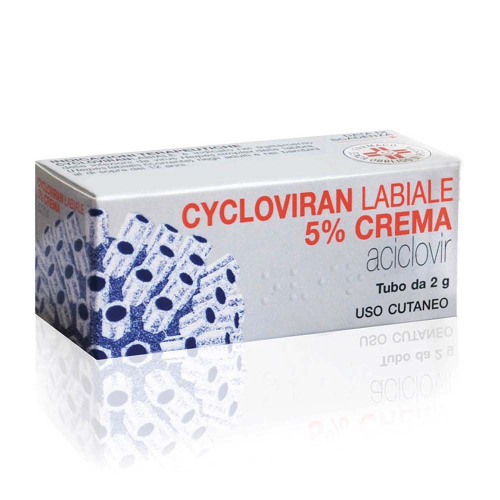 Cycloviran Labiale 5% Crema Contro Herpes Labialis 2g