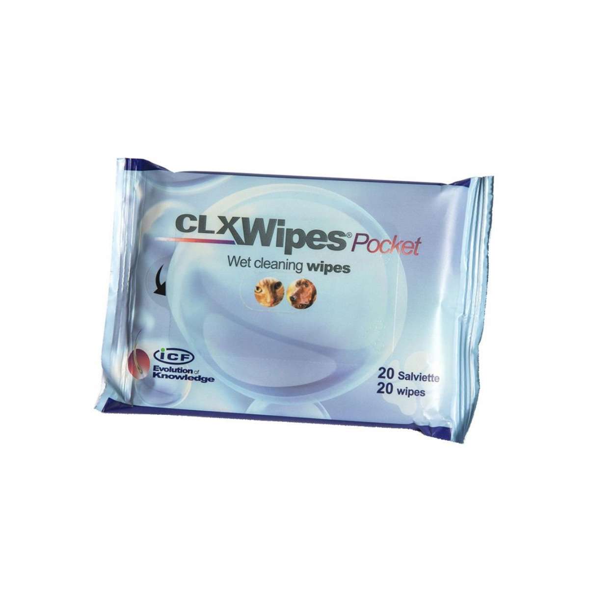 Clorexyderm Wipes Pocket Salviette Umidificate Cani E Gatti 20 Pezzi