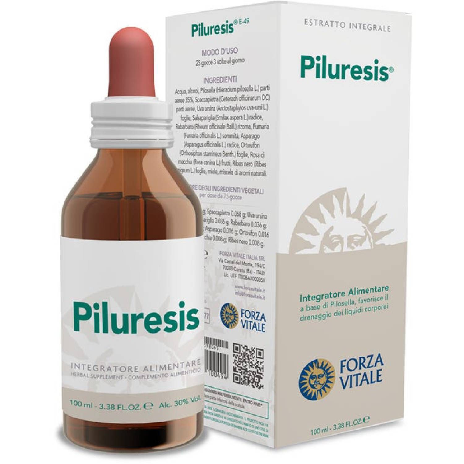 Ecosol Piluresis Integratore Drenante Gocce 100ml