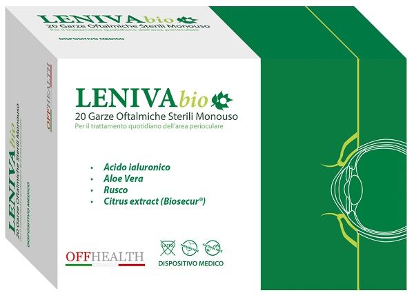 Leniva Bio Garze Oftalmiche Trattamento Palpebre E Ciglia 20 Garze