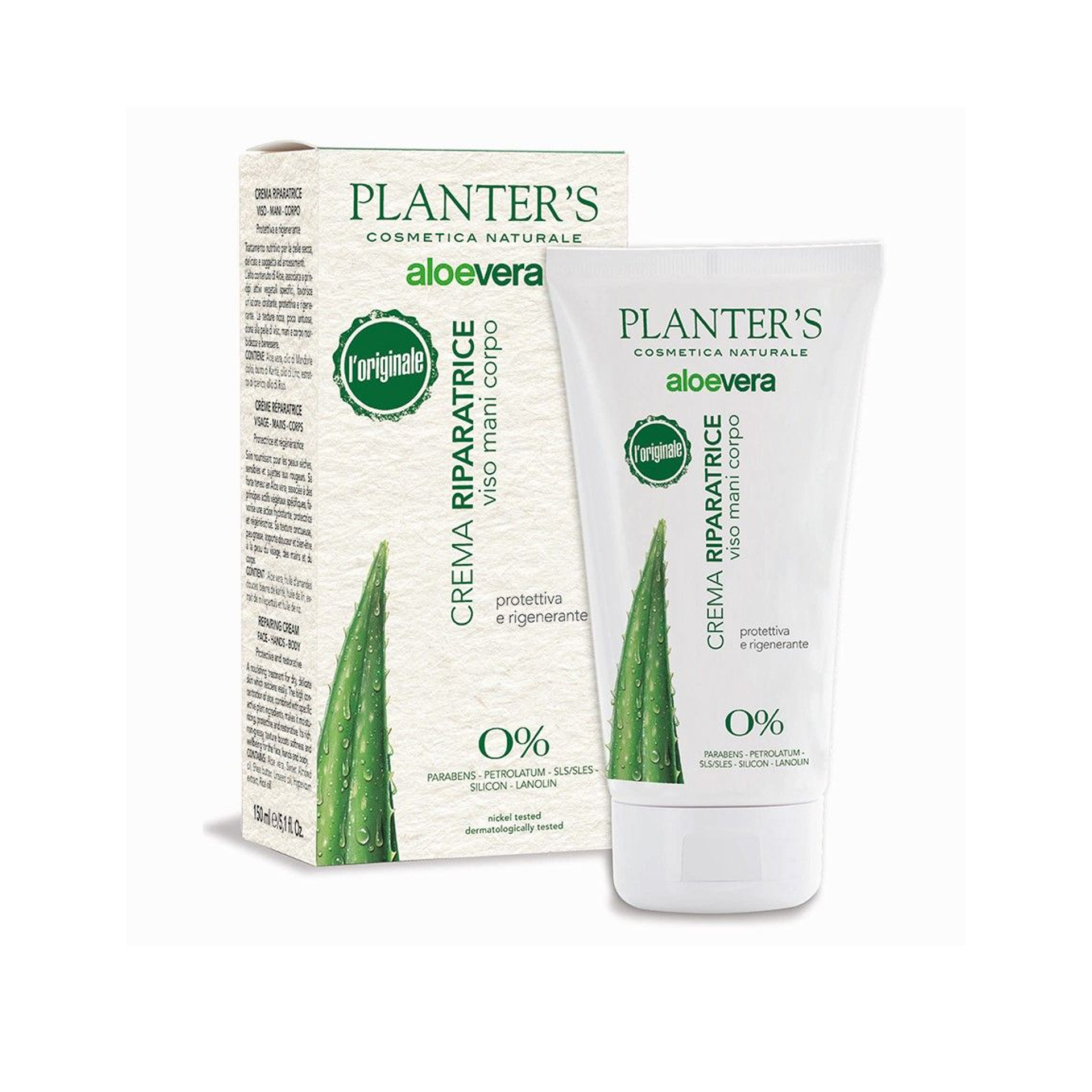 Planter's Crema Riparatrice Aloe Vera Viso-mani-corpo 150ml