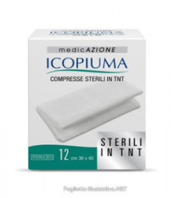 902981366 - Icopiuma Compresse Sterili di Garza Idrofila 36x40cm 12 Pezzi - 4713952_3.jpg