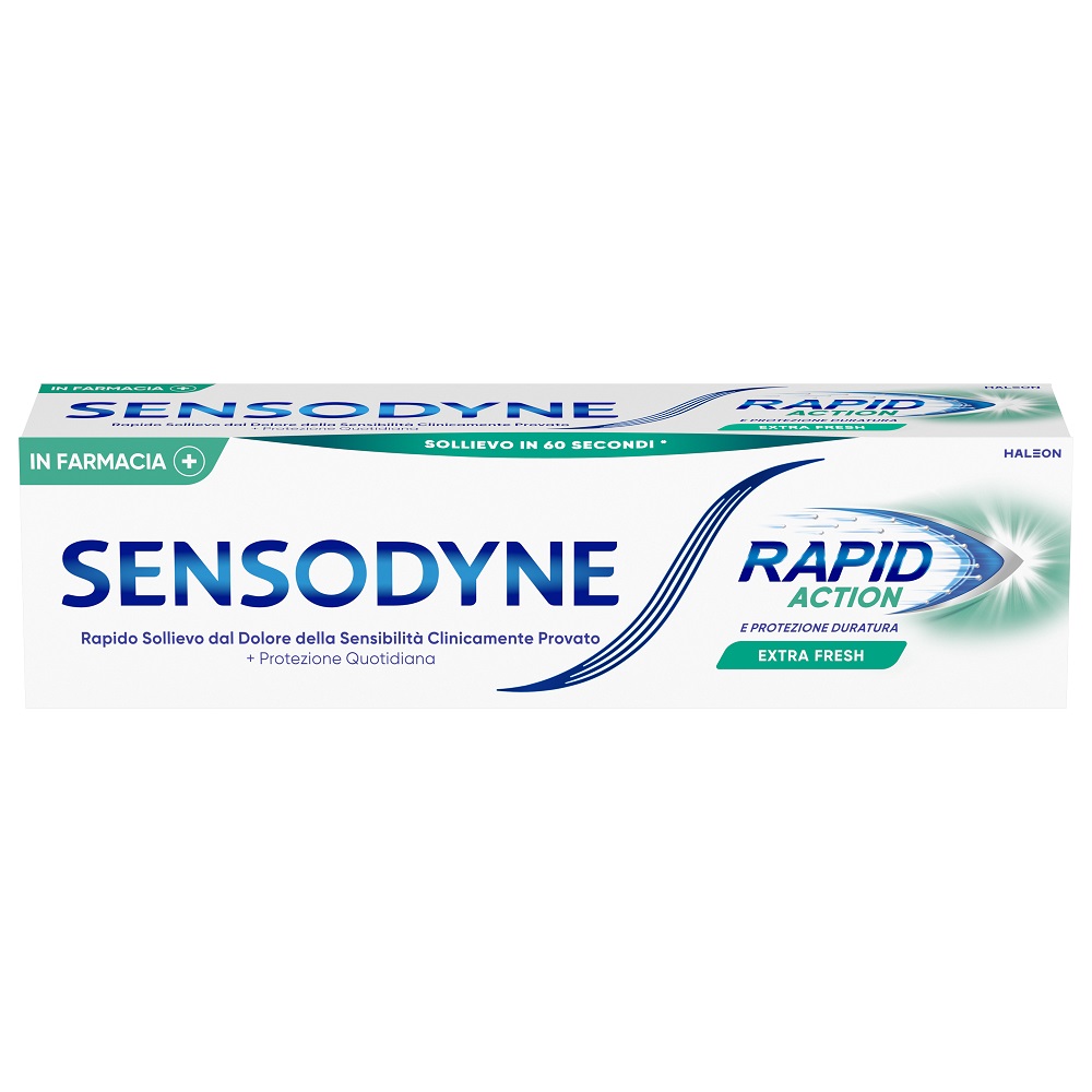 Sensodyne Rapid Action Dentifricio giornaliero Denti Sensibili Extra Fresh 75ml